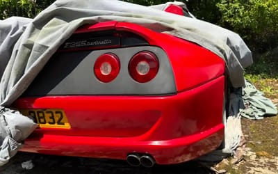 Abandoned rare cars found in the UK including a Supra, Ferrari F355 and classic American muscle
