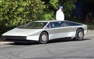 Man can't believe it as he spots 88-year-old driving a one-off $20 million Aston Martin from 1979