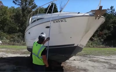 US YouTubers bought a boat off Copart sight unseen for $300 but didn’t expect it to be huge
