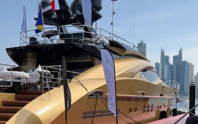 This $22 million golden yacht might be the peak of luxury
