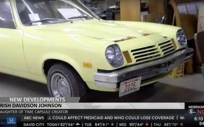 World's largest time capsule is being opened, revealing a very special car inside