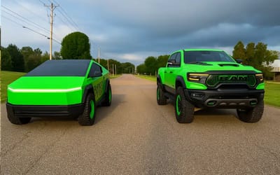 Georgia man drag raced $130,000 Tesla Cybertruck vs gas-powered Ram TRX and it wasn't even a little close
