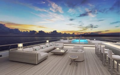 Giorgio Armani-designed superyacht makes dazzling debut with satin gold interior and luxe features