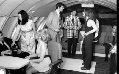 In the 1970s your plane ticket came with a nightclub in the sky