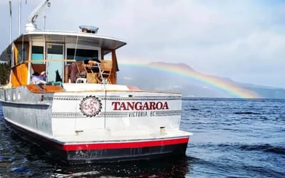Couple fixing up abandoned superyacht they found in Alaska are never going to live on land again