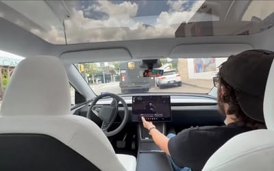 First Tesla Robotaxi intervention by safety monitor caught on camera, nearly 60 hours into launch
