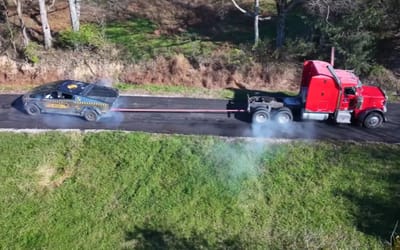 Tesla Cybertruck vs. semi truck tug of war was only going to end one way