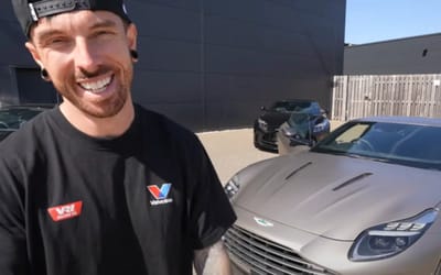 YouTuber spends six months rebuilding crashed DB12… but it still won’t start, so he takes it to AM dealer