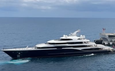 Once the world’s richest man, Bernard Arnault’s $150M superyacht dominates Monaco harbor ahead of the GP