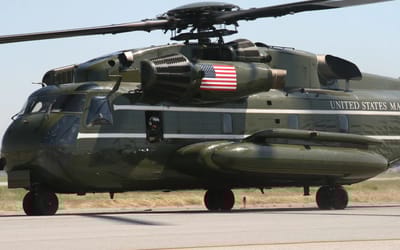 Inside the multi-million dollar presidential helicopter built with VIP armor for maximum safety