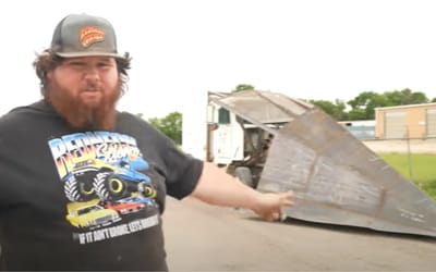 Kansas man passed state trooper in 30,000lb 'unstoppable' semi-truck built to plough through everything