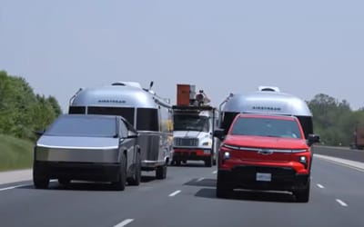 Canadian pits the Tesla Cybertruck against a Chevy Silverado in the ultimate towing competition