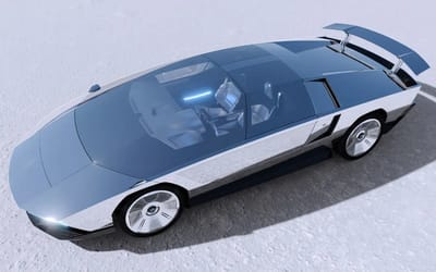 Iconic car designer's son designed a Maserati Wedge car after the iconic Boomerang concept