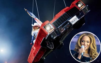 Beyoncé soared above concert crowd in flying Cadillac in Houston but malfunction caused show to stop