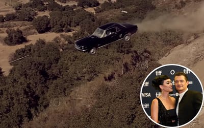 Katy Perry crashed a Ford Mustang for one of her iconic music video stunts