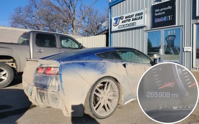 Canadian farmer bought a C7 Corvette and put it to work for nearly 300,000 miles