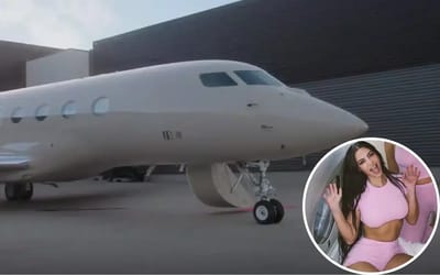 Kim Kardashian spent $55 million transforming her private jet ‘Kim Air’ into a flying cashmere suite