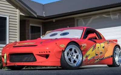 Lightning McQueen comes to life as an RX-7 drift machine with the coolest style