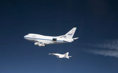 Boeing jumbo jet that's also a NASA space observatory is a sight to behold for aviation fans