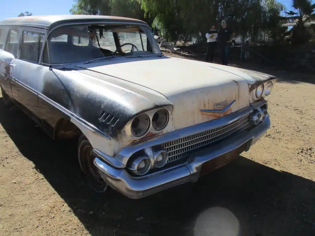 A classic Chevrolet Yeoman, rare station wagon and true desert barn find, has resurfaced after 30 years in dry California storage