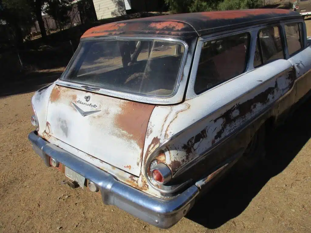 A classic Chevrolet Yeoman, rare station wagon and true desert barn find, has resurfaced after 30 years in dry California storage
