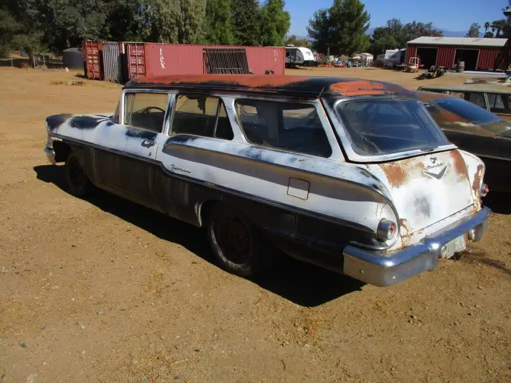 A classic Chevrolet Yeoman, rare station wagon and true desert barn find, has resurfaced after 30 years in dry California storage