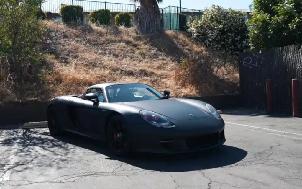 Porsche Carrera GT supercar bought at a gas pump in America