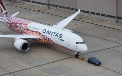 Tesla Model X broke a record by unbelievably towing a massive Boeing 787-9 Dreamliner in Australia