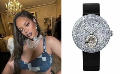 Rihanna turns $670,000 Flying Tourbillon watch into a choker