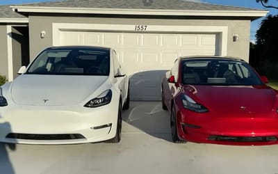 Man has Tesla owner's worst nightmare as he checks his car after lightning strikes his house
