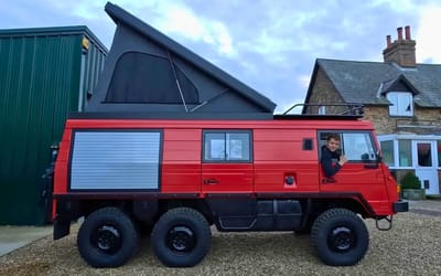 'World's biggest and toughest RV' Big Red is up for sale after its builders made just one trip with it