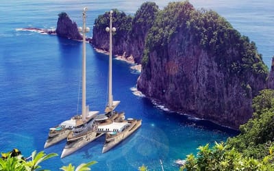 Inside the incredible Trident – the yacht concept with 6 decks and a beach club