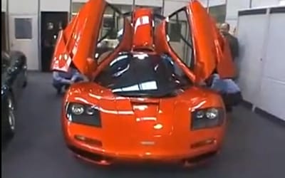 Retro footage shows businessman taking delivery of a McLaren F1 - and it's worth millions upon millions now