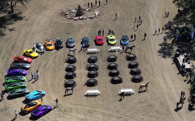 Texas Independence Day had a supercar twist with Bugatti Chirons, helicopters and cowboys riding shotgun