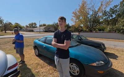 Dad in Oklahoma let his 16-year-old son pick any of his 28 cars, and his choice was surprisingly sensible