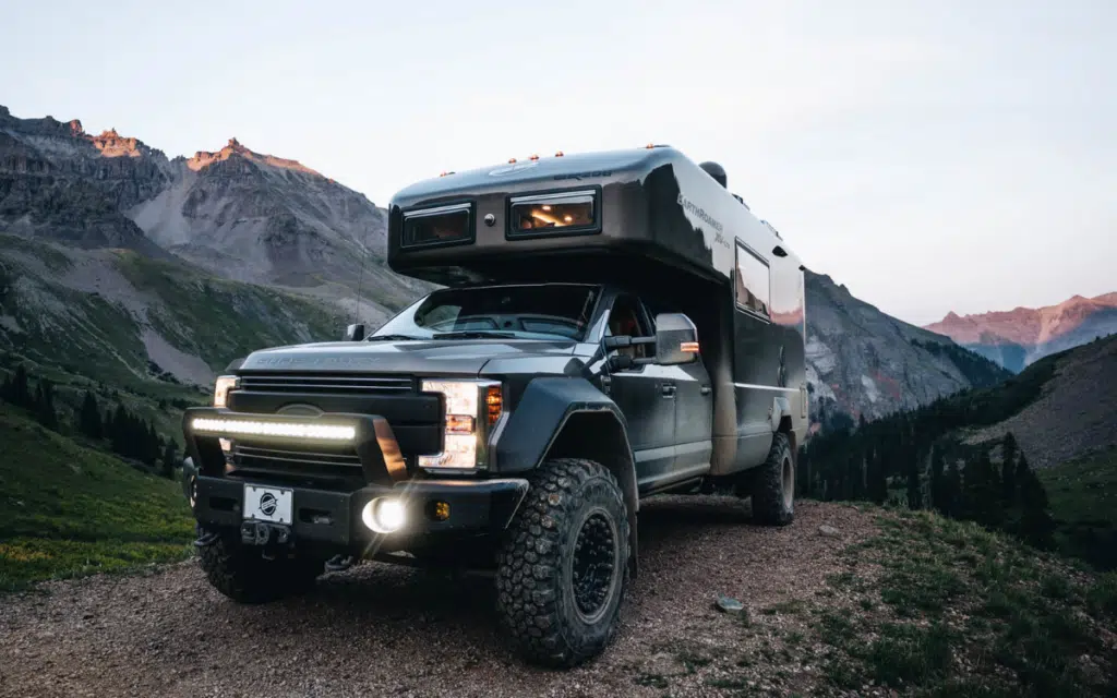 Texas man lives a life of luxury in the Colorado mountains in a $900,000 EarthRoamer
