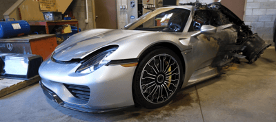 New Jersey man buys fire-damaged $2 million Porsche 918 Spyder in Canada and it's worse than imagined