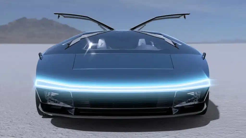 This is the GFG Style Peralta S, a wedge-shaped Maserati one-off designed by Giugiaro