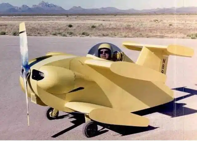 Smallest plane ever was less than half the height of Shaquille O'Neal and weighed just 180kg