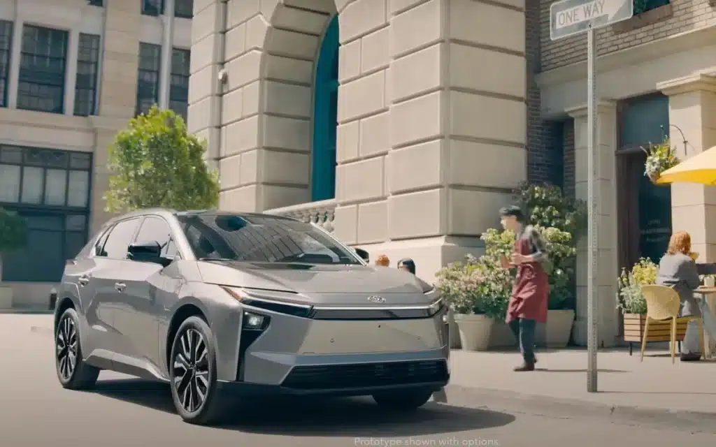 Toyota's electric car, the Toyota bZ, was included in the new Superman Movie