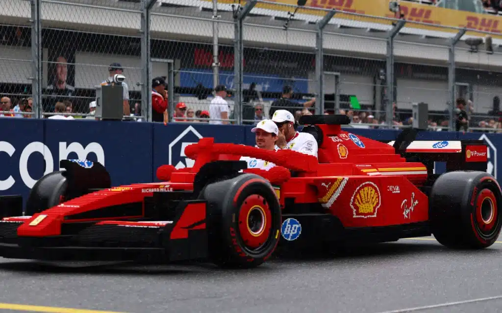 A Ferrari F1 LEGO car